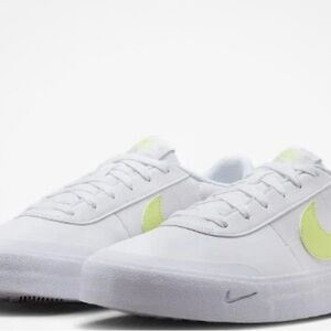 Nike White and Lime Green Athletic Shoes size 10